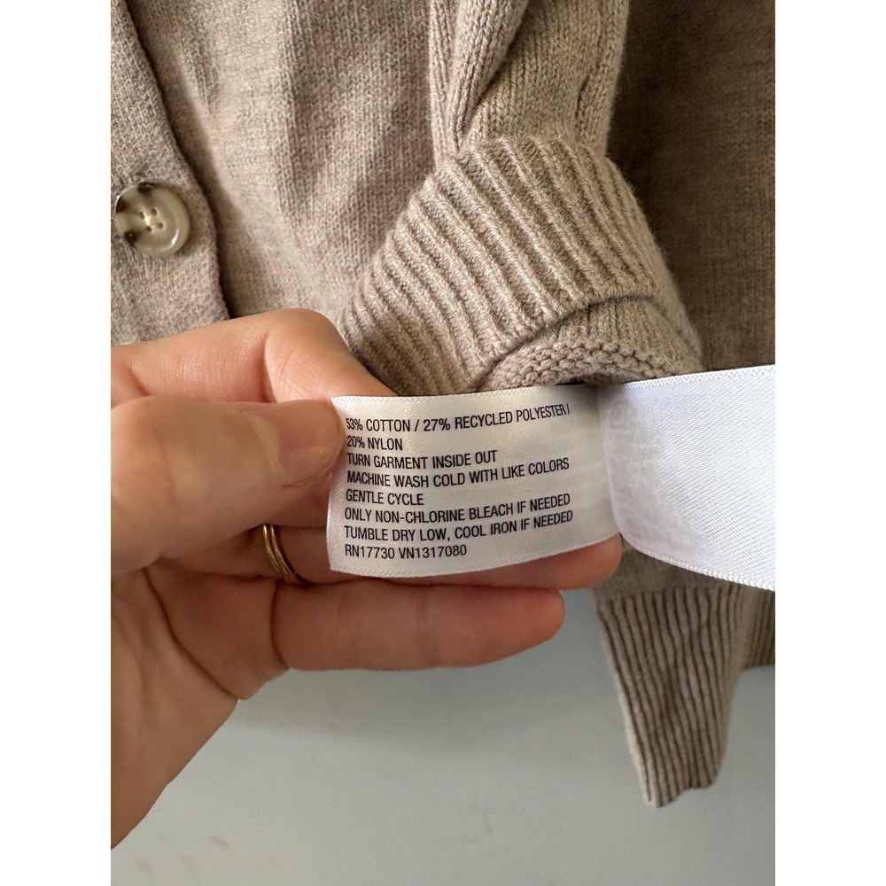 Universal Thread Cardigan Sweater Womens XS Beige Scoop Neck Button Front - Picture 5 of 8